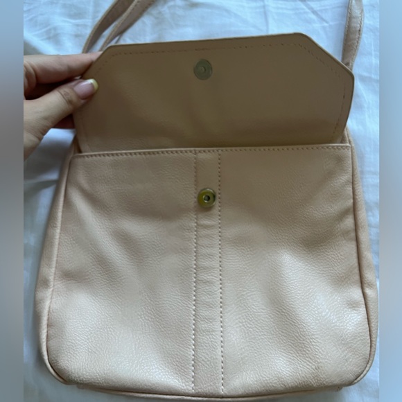 Pink/nude Nine west over the shoulder purse - Picture 2 of 4